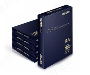 得力（deli）3595 佳铂A4复印纸 80g 500张/包 5包/箱 （单位：箱）