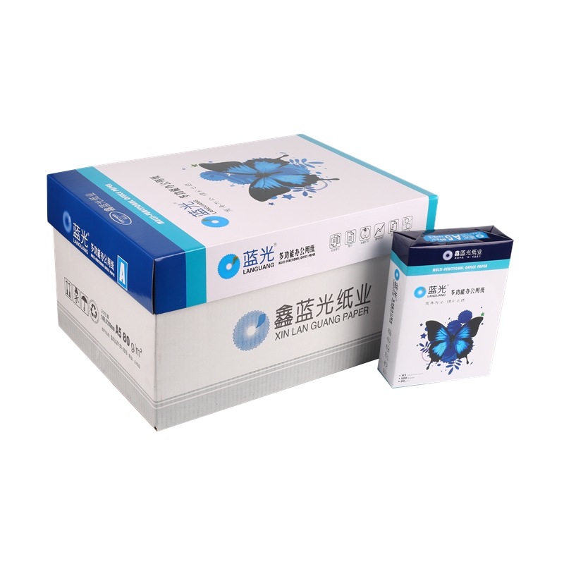 蓝光蝴蝶 复印纸 A5/80G 20包/箱