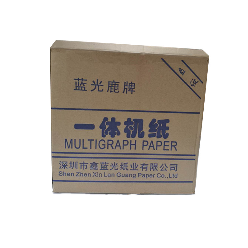 蓝光鹿牌 一体机纸 16K 60g 7400张/箱 蓝色包装 单位：箱